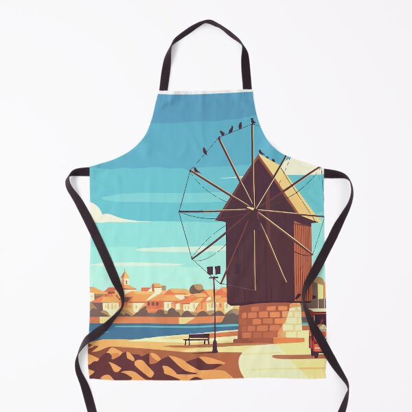 Item preview, Nessebar Windmill and Coastal Tram in Bulgaria designed and sold by darekkocurek.