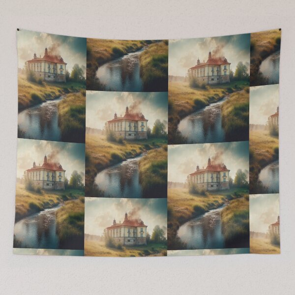 Item preview, The Manor Beneath the Amber Sky designed and sold by KilianSzmid.