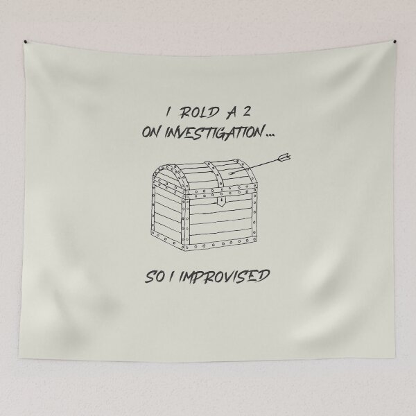 Item preview, I Rolled A 2 On Investigation...  So I Improvised designed and sold by CrackedTuskTees.