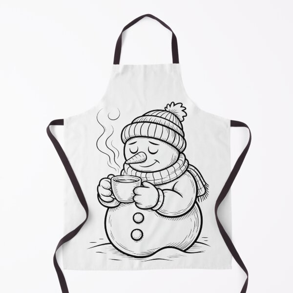 Item preview, Sad Snowman – Lonely Winter Coloring Page Outline designed and sold by YounexxART.