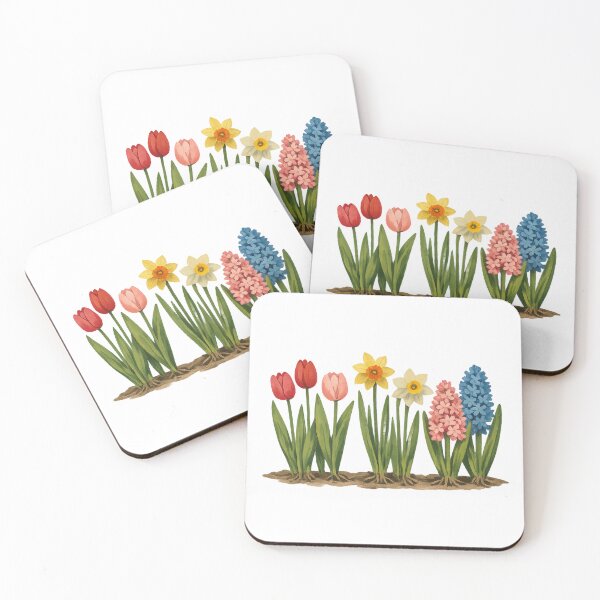 Item preview, Colorful Spring Garden Floral Illustration designed and sold by t-patterns.