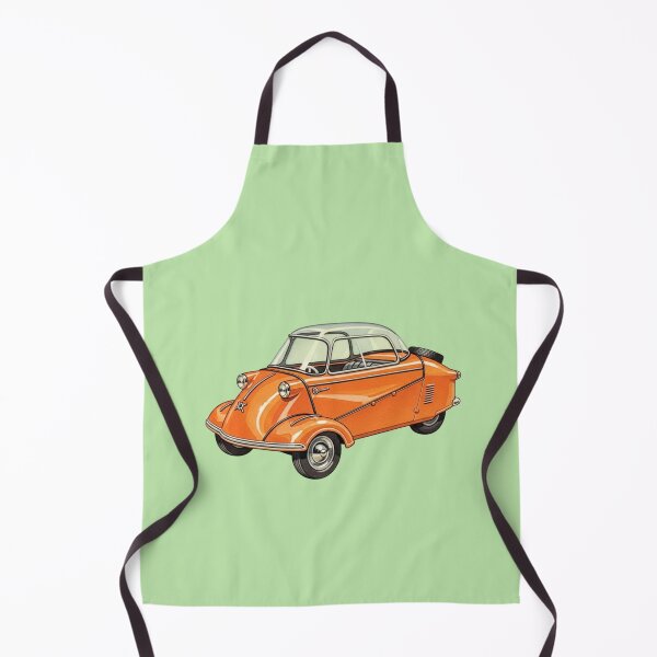 Item preview, Vintage Orange Retro Bubble Car Illustration designed and sold by Pasteltone.