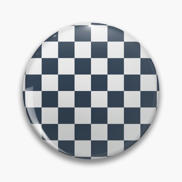 Item preview, White And Navy Checkered Pattern designed and sold by pattern-archive.