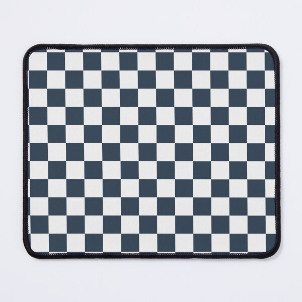 Item preview, White And Navy Checkered Pattern designed and sold by pattern-archive.