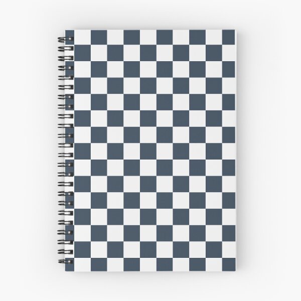 Item preview, White And Navy Checkered Pattern designed and sold by pattern-archive.