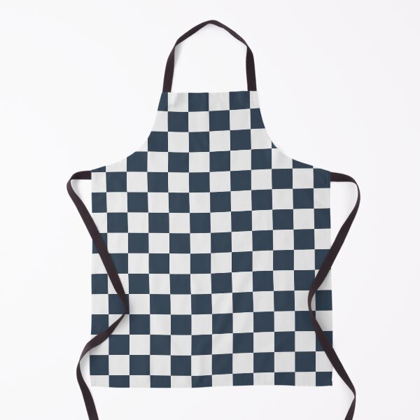 Item preview, White And Navy Checkered Pattern designed and sold by pattern-archive.