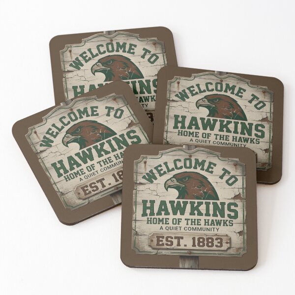 Item preview, Welcome to Hawkins Indiana - Vintage Rustic Sign Design designed and sold by WowDezign.