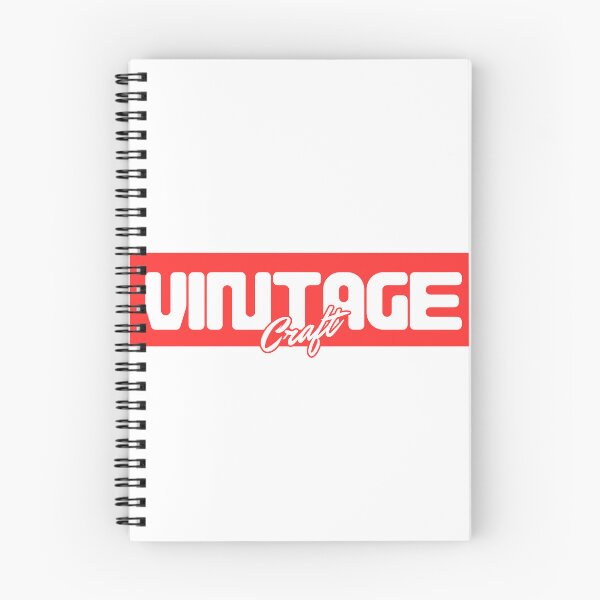 Item preview, Vintage Craft Bold Logo – Red & White Street Style Design designed and sold by ZisanArts.