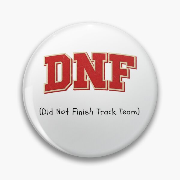 Item preview, Funny DNF Did Not Finish Track Team Vintage Collegiate Sports Humor designed and sold by The Red Lime.