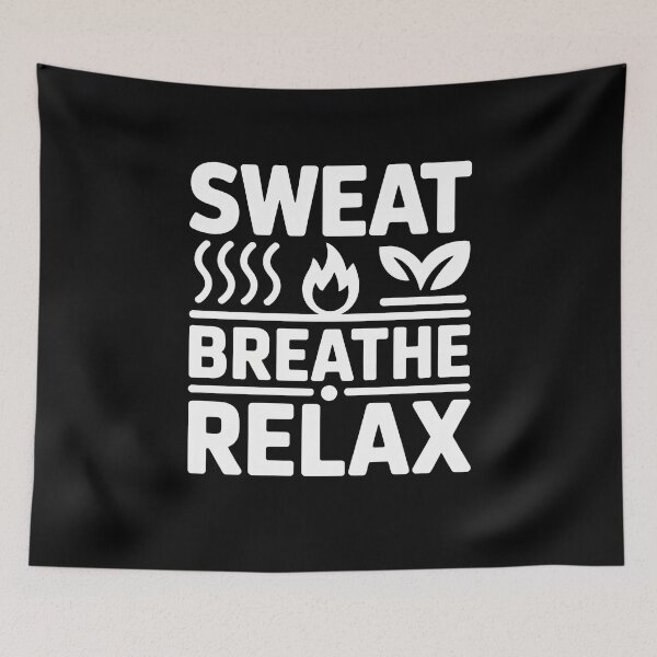 Item preview, Sauna Breathe Relax Wellness designed and sold by MooonTees.