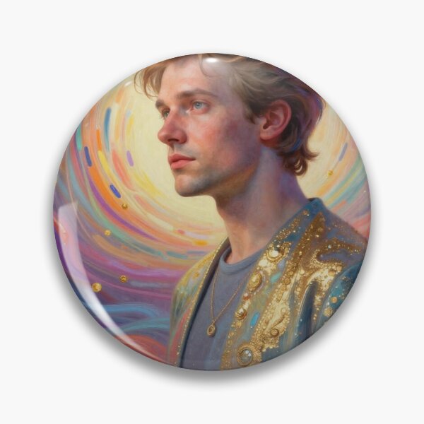 Item preview, Cosmic Portrait Art with Vibrant Colors and Radiant Modern Energy designed and sold by FotoworldEdel.