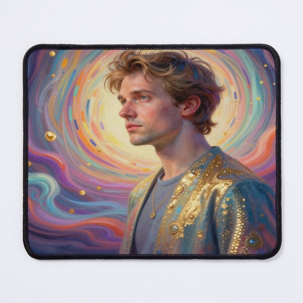 Item preview, Cosmic Portrait Art with Vibrant Colors and Radiant Modern Energy designed and sold by FotoworldEdel.