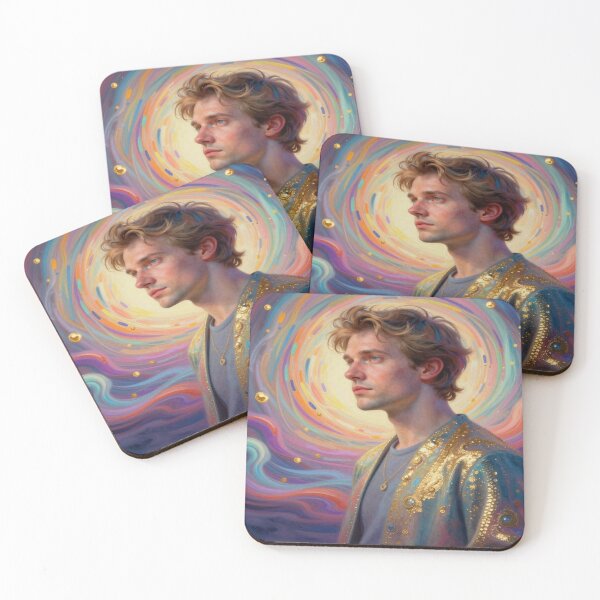 Item preview, Cosmic Portrait Art with Vibrant Colors and Radiant Modern Energy designed and sold by FotoworldEdel.