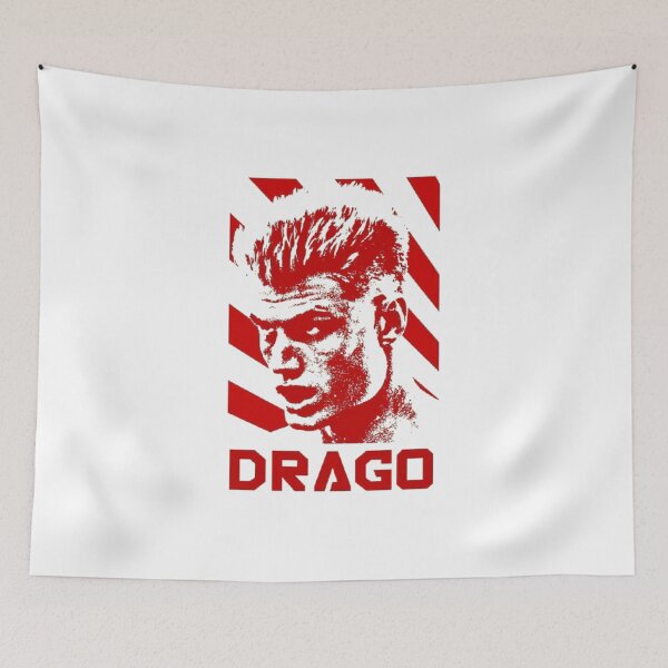 Item preview, Drago – Portrait graphique rouge  en style rétro designed and sold by Wawan35200.