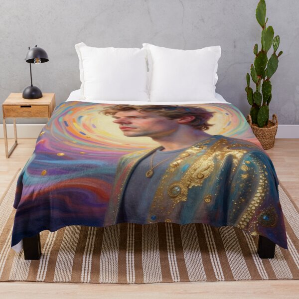 Item preview, Cosmic Portrait Art with Vibrant Colors and Radiant Modern Energy designed and sold by FotoworldEdel.