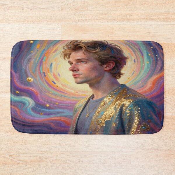 Item preview, Cosmic Portrait Art with Vibrant Colors and Radiant Modern Energy designed and sold by FotoworldEdel.