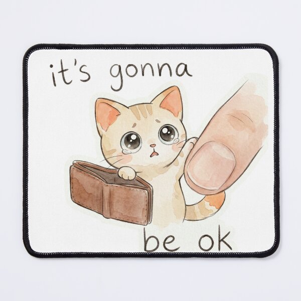 Item preview, Comforting Kitten - It’s Gonna Be Okay designed and sold by ahabboud.