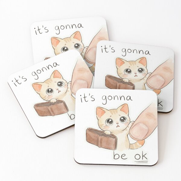 Item preview, Comforting Kitten - It’s Gonna Be Okay designed and sold by ahabboud.