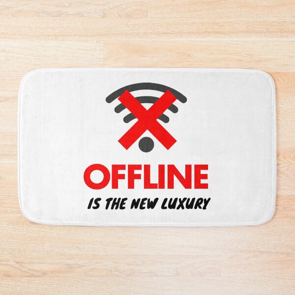 Item preview, Funny Offline Is The New Luxury Digital Detox Wi-Fi Humor Art designed and sold by The Red Lime.