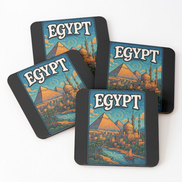 Item preview, Egypt Piramids Trippy Art Travel designed and sold by TomFrontierArt.