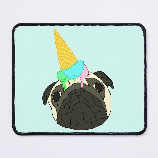 Item preview, dropped ice cream pug designed and sold by FandomizedRose.
