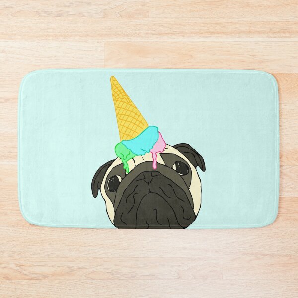 Item preview, dropped ice cream pug designed and sold by FandomizedRose.