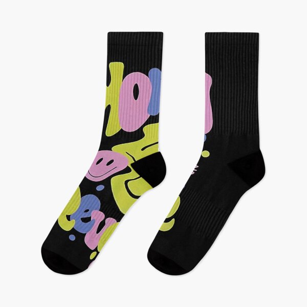Item preview, Psychedelic Smiley Face Retro Bubble Text designed and sold by OsunaTero.
