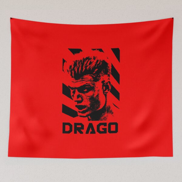Item preview, Drago – Portrait graphique noir  en style rétro designed and sold by Wawan35200.