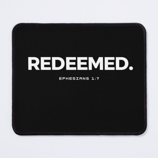Item preview, Redeemed – Ephesians 1:7 Christian Bible Verse Design designed and sold by astersgraphics.