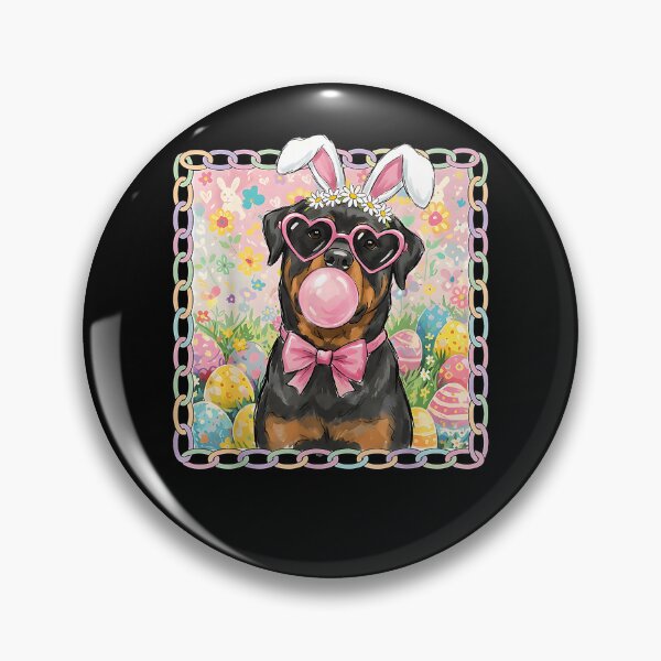 Item preview, Easter Dog Bunny Ears Funny Rottweiler Easter Bunny Dog designed and sold by Boutkimaewab.