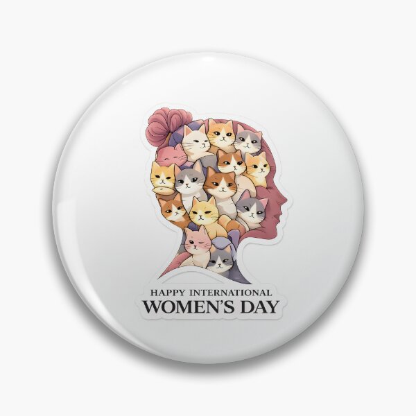 Item preview, Happy International Women’s Day – Lavender Silhouette Cat Sticker designed and sold by MoodPawsCo.