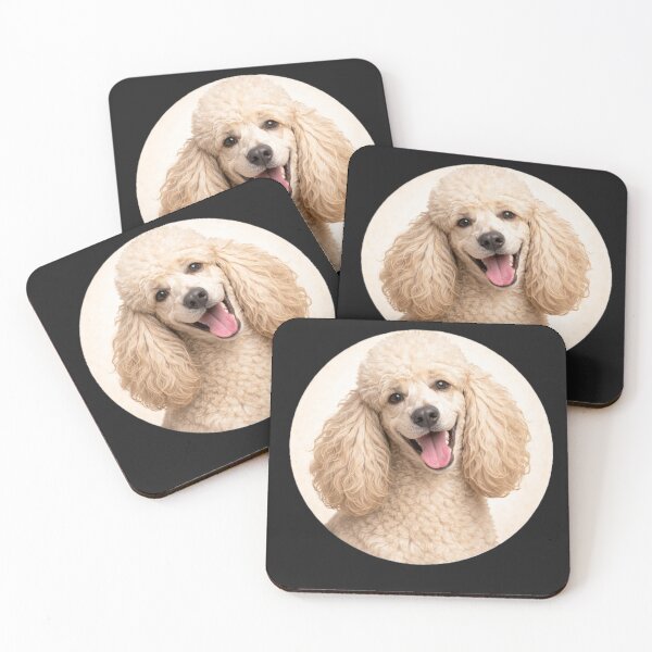 Item preview, Standard Poodle Elegance – Realistic Dog Circle Art designed and sold by TheJoyfulPen.