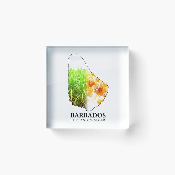 Item preview, Barbados Map The Land of Sugar and Island Heritage Art designed and sold by AbulailArt.