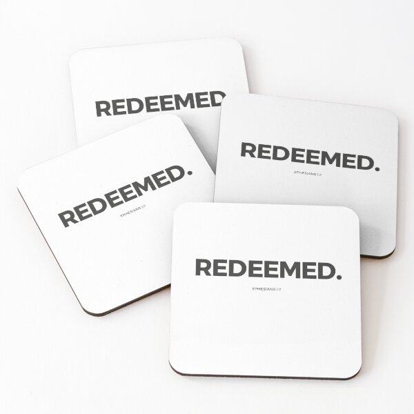 Item preview, Redeemed – Ephesians 1:7 Christian Bible Verse Design designed and sold by astersgraphics.