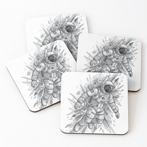 Item preview, Zero Gravity - Geometric Astronaut Art designed and sold by Line & Shade.
