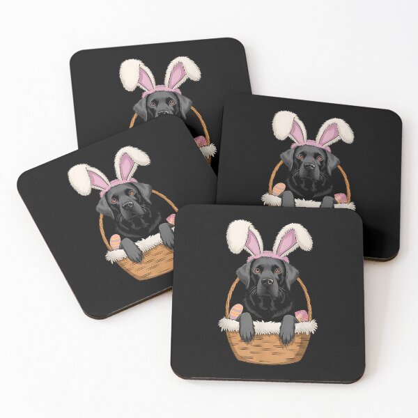 Item preview, Cute Black Labrador Retriever Easter Bunny Dog Lover for Men Women Kids designed and sold by Boutkimaewab.