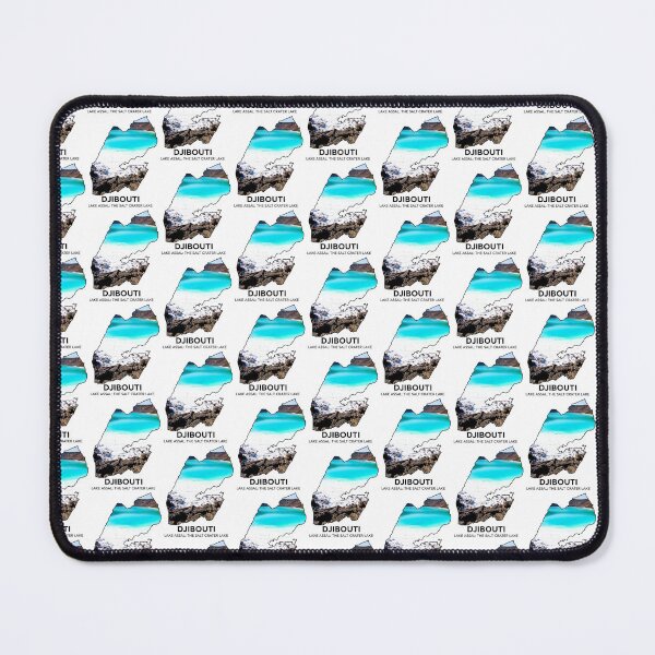 Item preview, Djibouti Map Lake Assal Salt Crater Lake Art designed and sold by AbulailArt.
