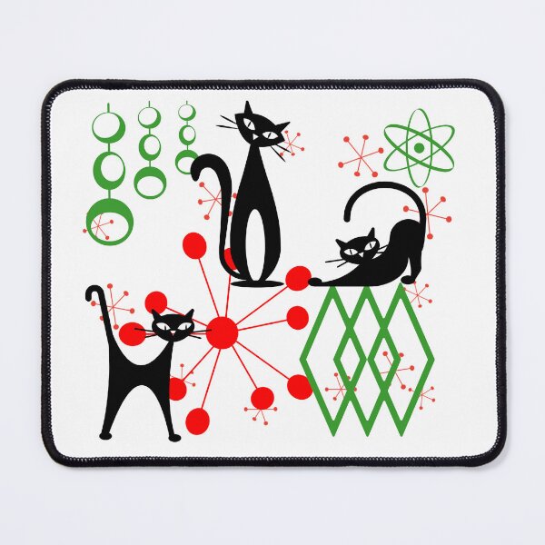 Item preview, Atomic Christmas Kitty designed and sold by mamobrecky.