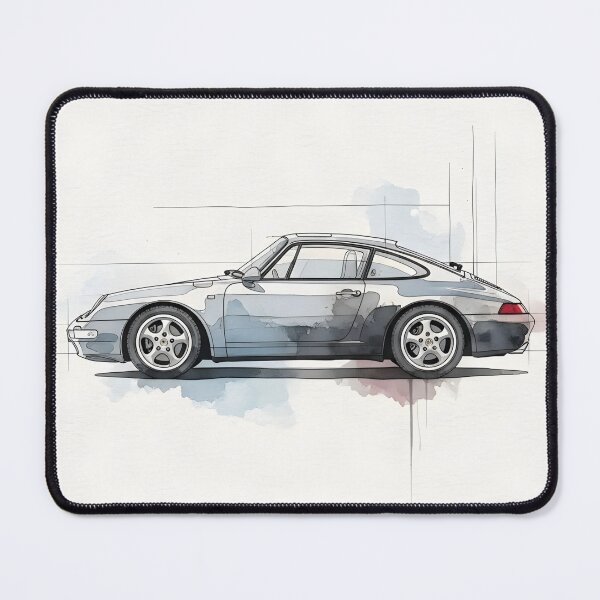 Item preview, Porsche 911 (993) Watercolor Art Poster designed and sold by Motorline44.