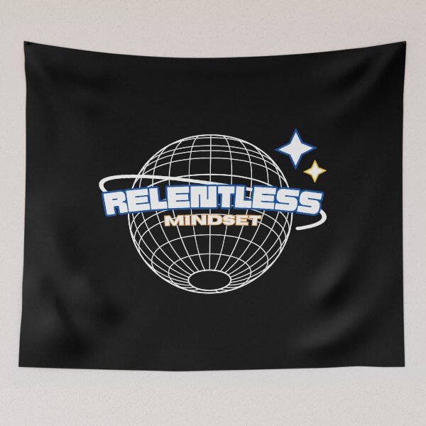 Item preview, Relentless Mindset – Bold Motivational Typography Shirt designed and sold by Mouad-Doadi.