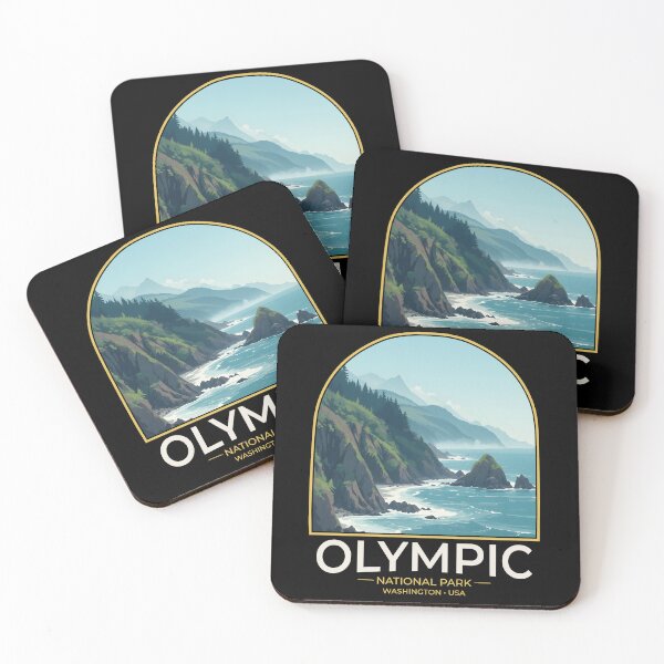 Item preview, Olympic National Park – Forest USA  Poster Nature Landscape designed and sold by wildexperience.