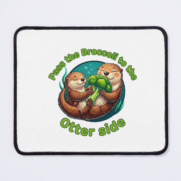 Item preview, Pass the Broccoli to the Otter Side Cute Pun designed and sold by Feazy.