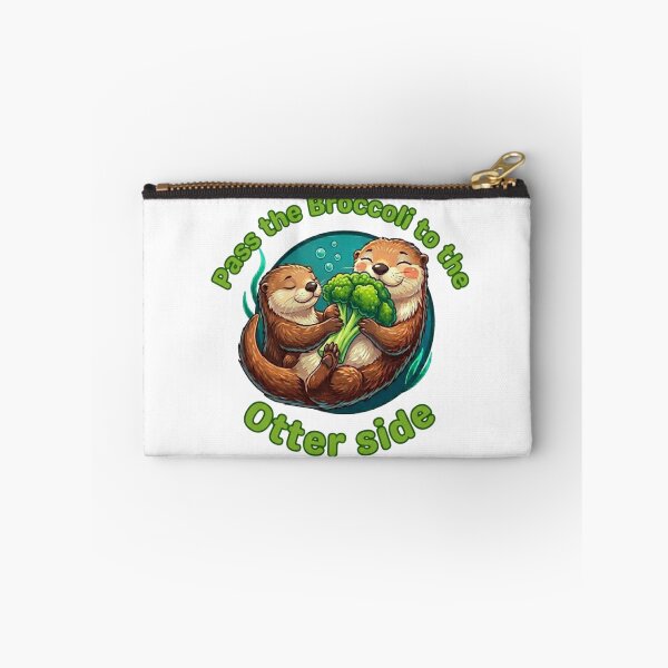 Item preview, Pass the Broccoli to the Otter Side Cute Pun designed and sold by Feazy.