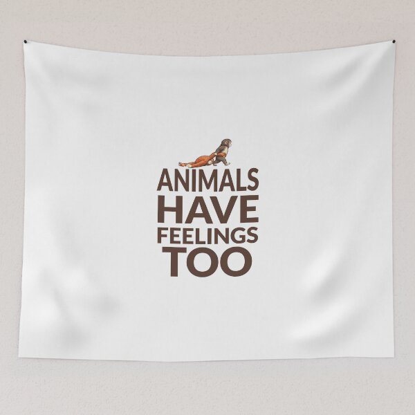 Artikelvorschau, Auch Tiere haben Gefühle. entworfen und verkauft von AsifDesignCreativeStudio.