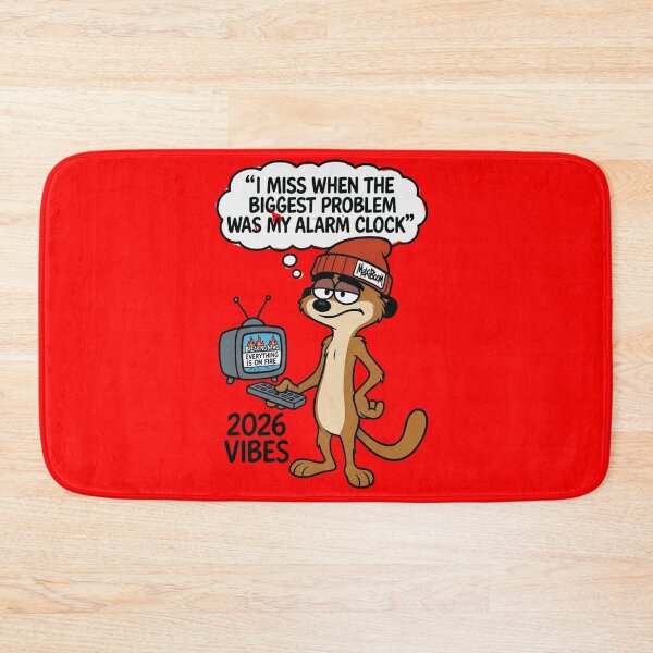 Item preview, 2026 Vibes - Stressed Meerkat Everything Is On Fire Meme designed and sold by mAXiBoOM.
