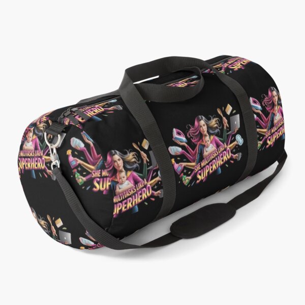 Item preview, She Multitasks Like a Superhero - woman/mothers digital graphic appreciation  designed and sold by YourTrendyTees.