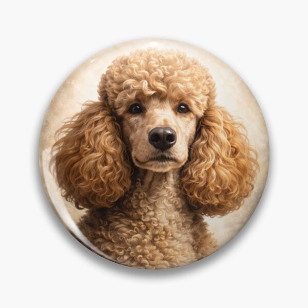 Item preview, Standard Poodle Elegance – Realistic Dog Circle Art designed and sold by TheJoyfulPen.