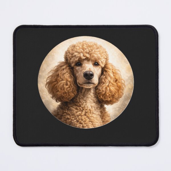 Item preview, Standard Poodle Elegance – Realistic Dog Circle Art designed and sold by TheJoyfulPen.