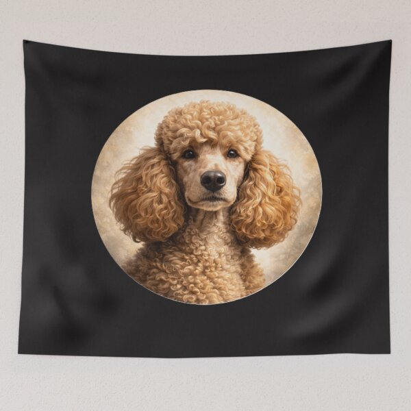 Artikelvorschau, Standardpudel-Eleganz – Realistische Hunde-Kreiskunst entworfen und verkauft von TheJoyfulPen.