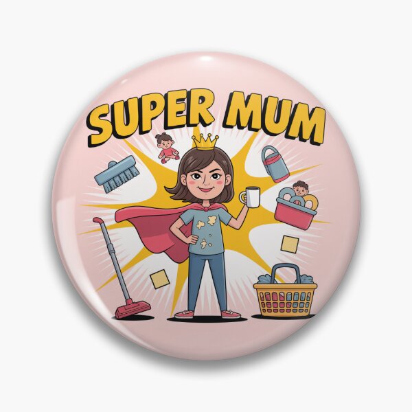 Item preview, Super Mum Superhero | Funny Mother's Day designed and sold by Midnight Veil Designs.